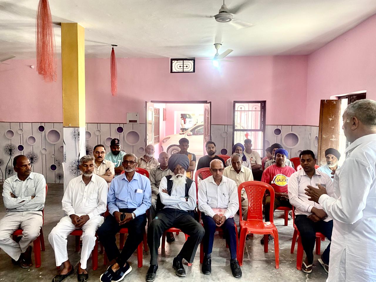 Conference held in village Bhajal under the program Save Constitution, Save Country, Chase Away Corporates.